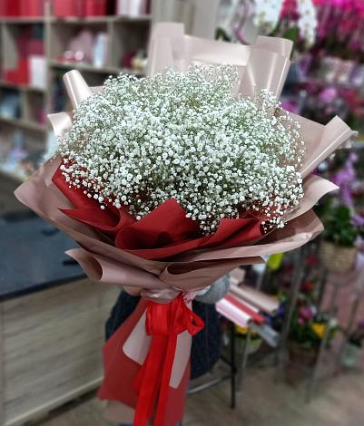 Букет цветов из: Гипсофила в Исаклы