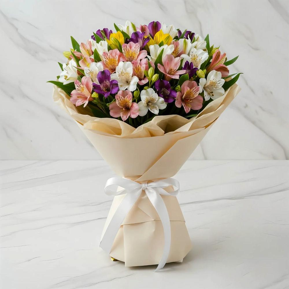 Букет цветов из: Альстромерии в Исаклы