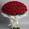 Букет 101 Красная роза Блэк Мэджик в Исаклы