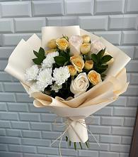 Букет цветов из:  Розы и Хризантемы #REPLACE_PRED# Исаклы