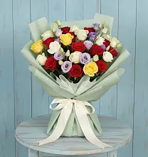 Букет цветов из:  Розы в Исаклы