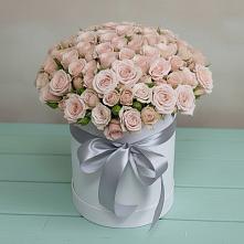 Цветочная композиция из Розы в шляпной коробке в Исаклы