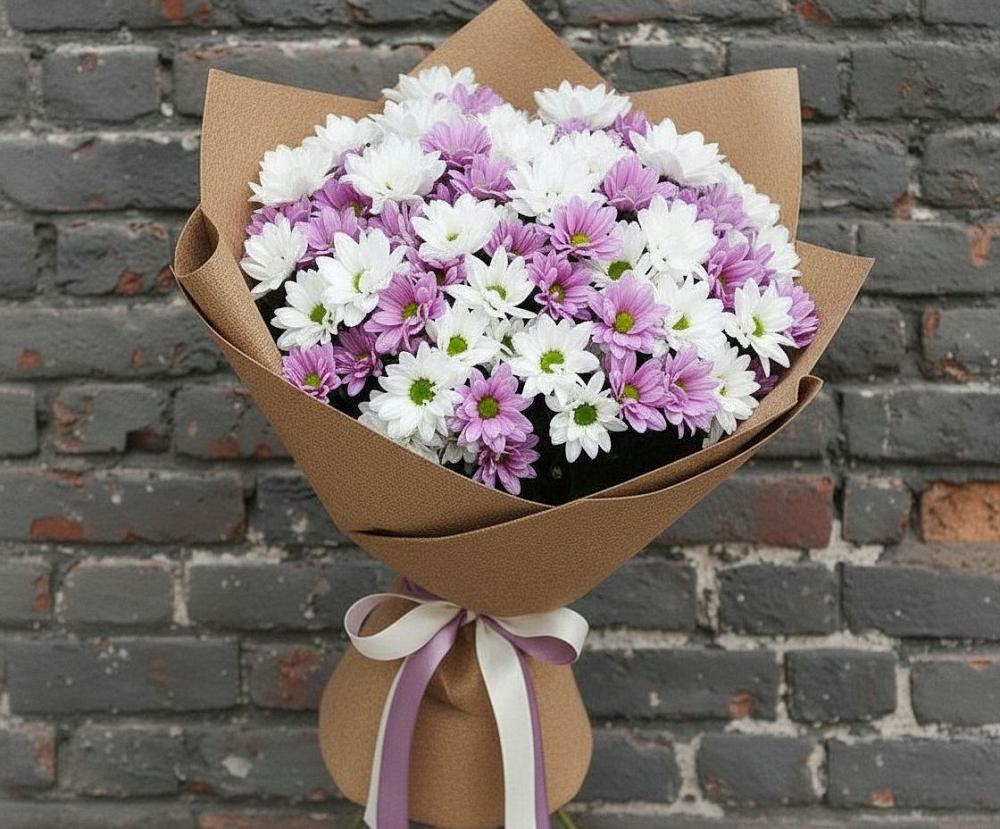 Букет цветов из: Хризантемы в Исаклы