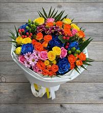 Букет цветов из:  Розы и Хризантемы в Исаклы