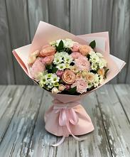 Букет цветов из:  Гвоздики, Розы и Хризантемы в Исаклы
