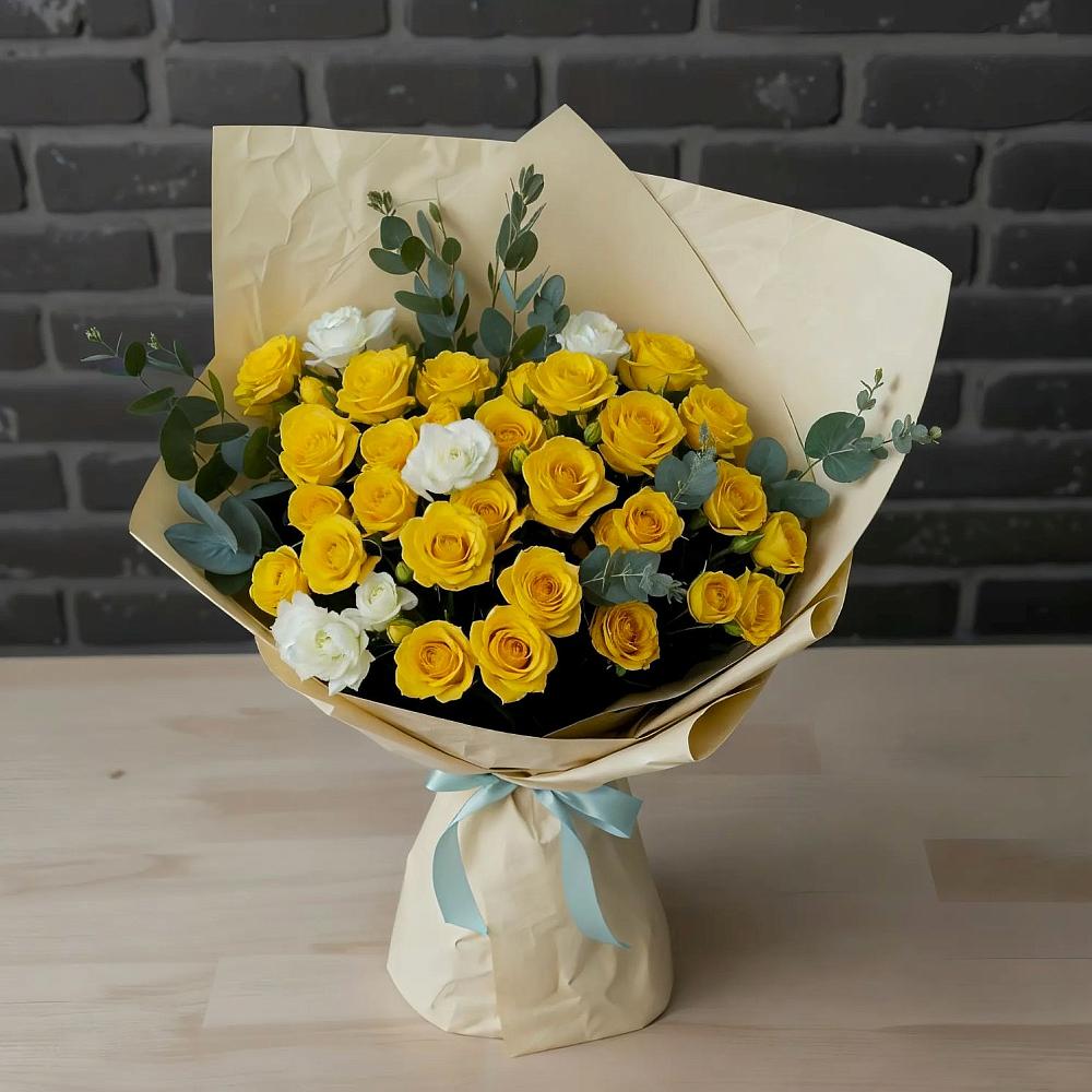 Букет цветов из: Розы в Исаклы