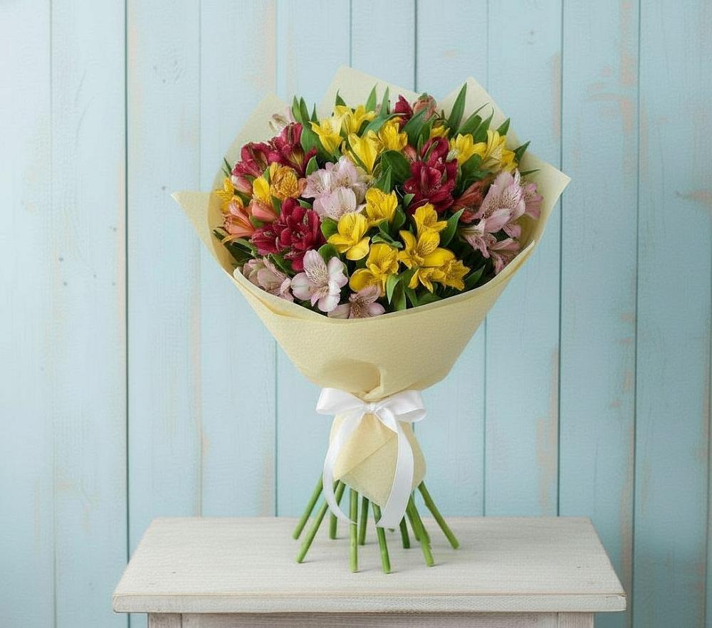 Букет цветов из: Альстромерии в Исаклы